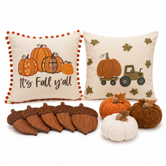 Cozy Fall Season Set - complete contents on a white background
