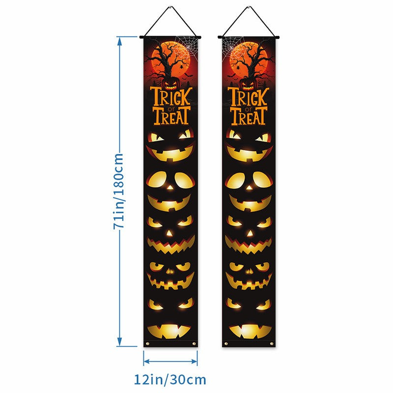Trick or Treat Outdoor Porch Banner – Halloween Sign – L008