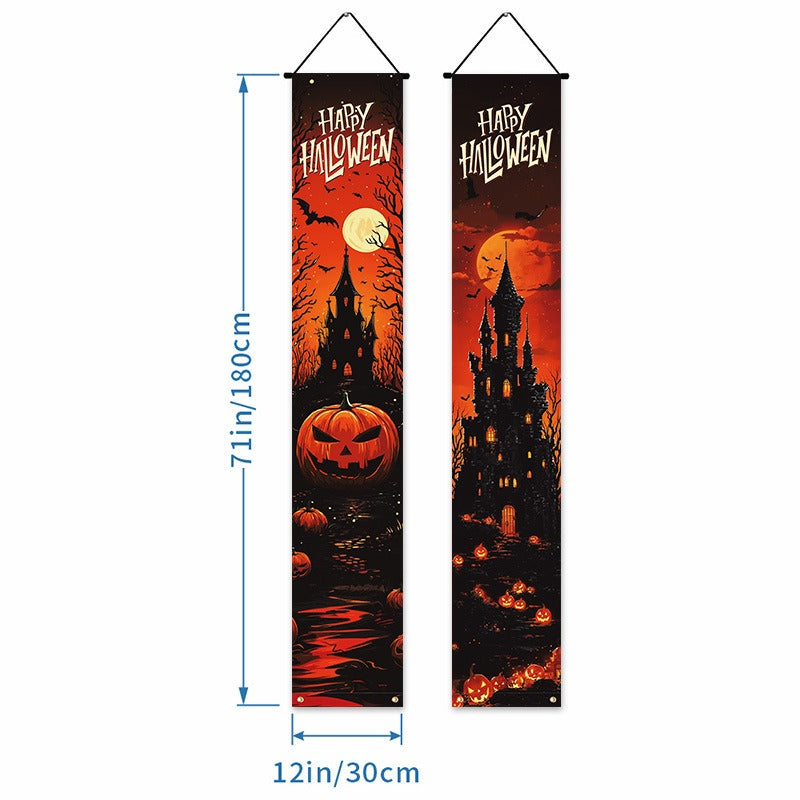 Trick or Treat Outdoor Porch Banner – Halloween Sign – L011