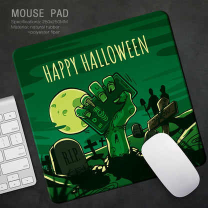 Halloween Mouse Pad – Ghost & Pumpkin Designs, 9.4 × 7.9 in – Grave