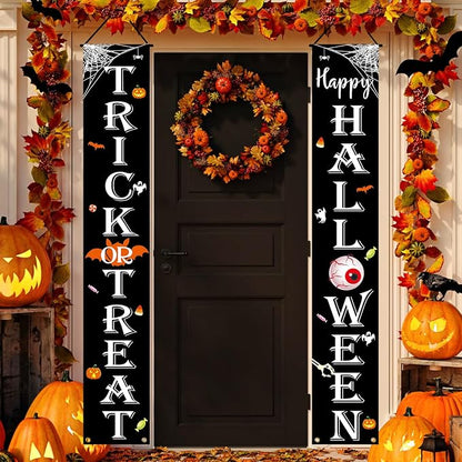 Trick or Treat Outdoor Porch Banner – Halloween Sign – photo 1