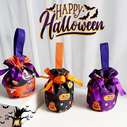 Reusable Halloween Candy Bags – 6-Pack Canvas Treat Bags – photo 1