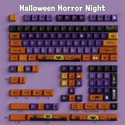 Halloween Horror Night keycap set