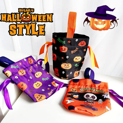 Reusable Halloween Candy Bags – 6-Pack Canvas Treat Bags – photo 2