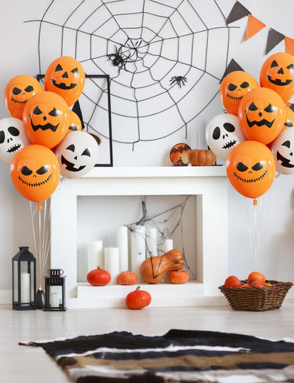 Ghost Balloons – 12 in, 50-Pack Halloween Party Balloons – photo 4