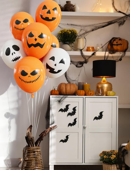 Ghost Balloons – 12 in, 50-Pack Halloween Party Balloons – photo 5
