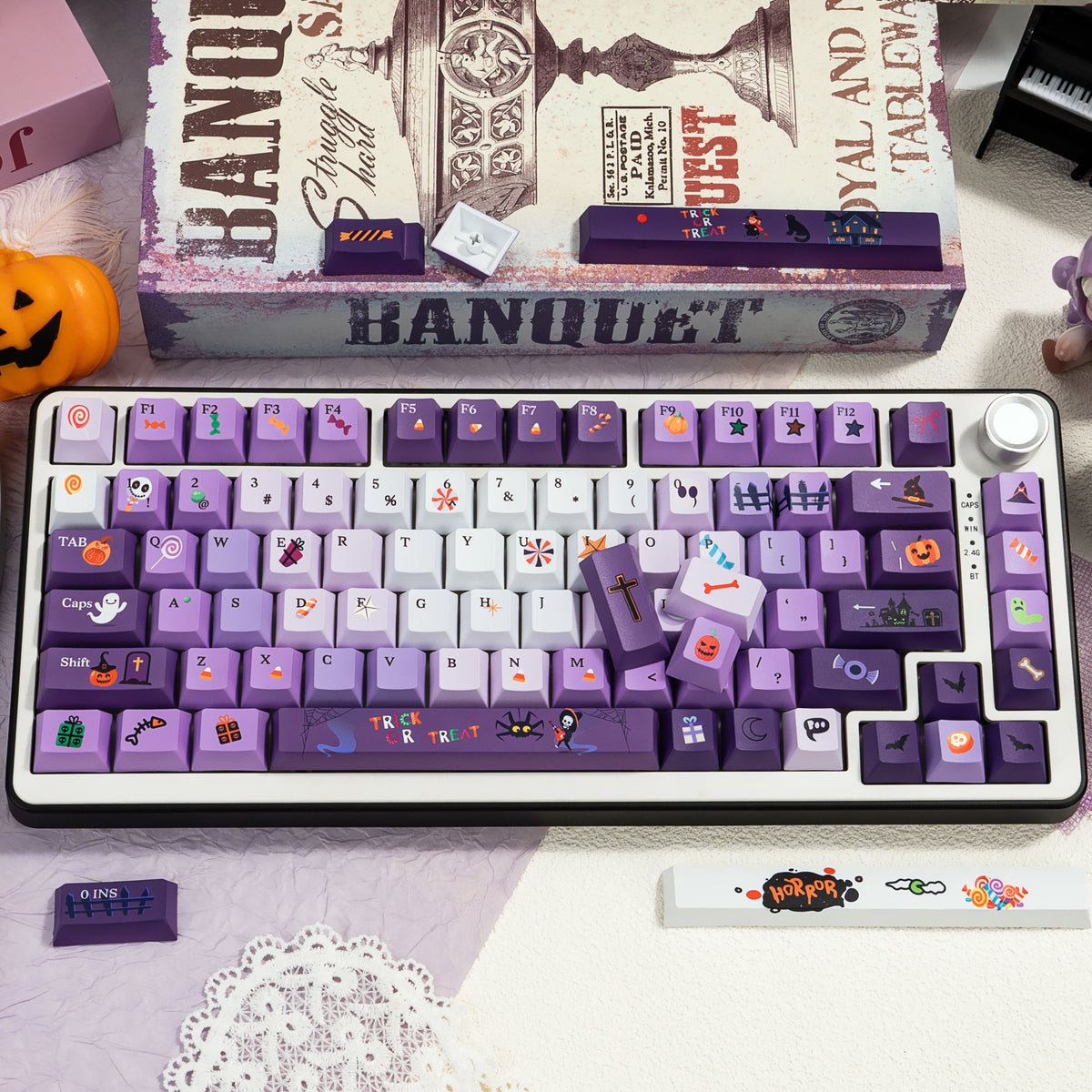 Halloween Candy Themed Keycaps – Original (OEM)